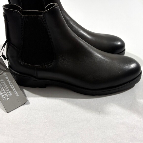 Ermenegildo Zegna Mens Cortina Chelsea Boots Black Leather Slip On Sz 6 Italy main image 5